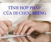 Di chúc miệng được coi là hợp pháp khi nào?- Luật Lawkey Di chúc miệng được coi là hợp pháp khi nào?- Luật Lawkey